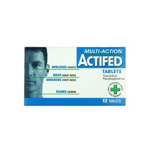 ACTIFED TABLETS 60MG/2.5MG (12)