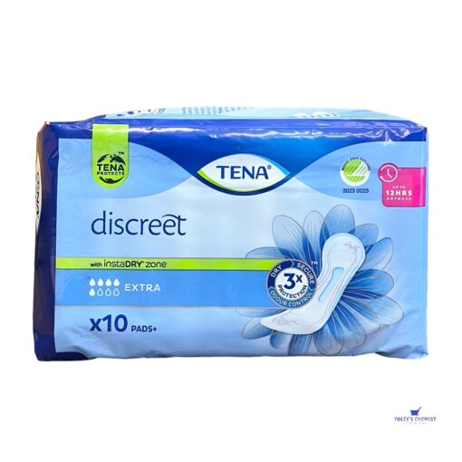 Tena Discreet Extra Incontinence Pads 10s