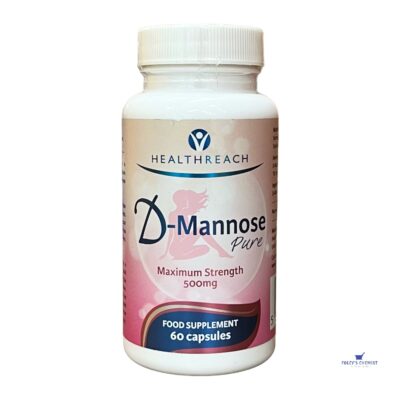 D-Mannose Pure 500mg Caps - HealthReach (60)